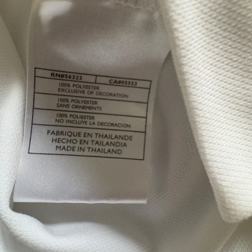 Nike Golf Polo Shirt Mens XL White Excellent Nike Fit Dry Short Sleeve Logo